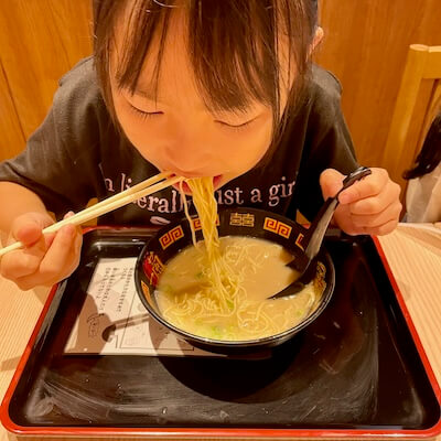一蘭は子連れでも安心